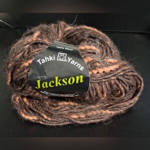 NWT Tahki Yarns Stacy Charles Jackson Brown & Orange Wool Crochet Knit Yarn